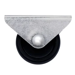 Roulette fixe noire ø2.95 cm, charge max 15 kg