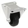 Roulette fixe noire ø8 cm, charge max 70 kg