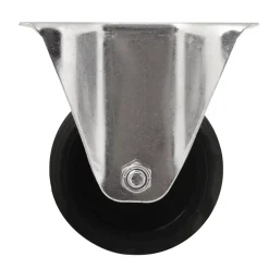 Roulette fixe noire ø8 cm, charge max 70 kg