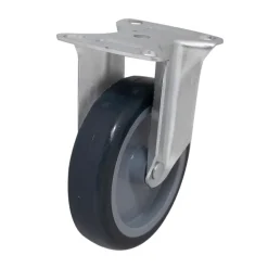 Roulette fixe à platine fixe ø 10 cm, charge max 70 kg