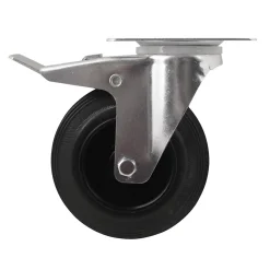 Roulette pivotante noire ø12.5 cm, charge max 75 kg
