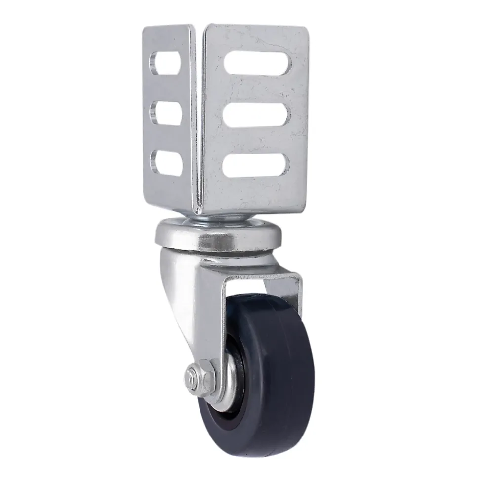 Roulette pivotante noire ø4.9 cm, charge max 35 kg