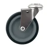 Roulette pivotante sans frein ø100 mm, œil, charge max 70kg