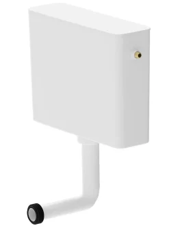 Réservoir WC 7.5L semi-bas simple touche, Siamp Tosca