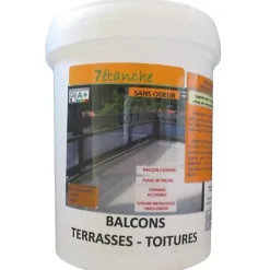 Résine d'étanchéité pour Balcons - Terrasses - Toitures - Beige - 5Kg
