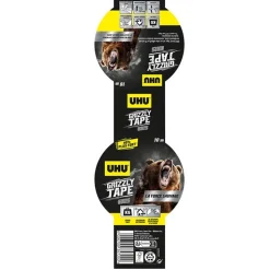 Ruban adhésif UHU Grizzly tape gris 10m