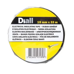 Ruban d'isolation électrique 19 mm x 33 m noir