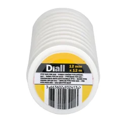 Ruban PTFE 12 mm x 12 m x 0,076 mm, 10 pièces