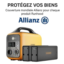 RUNHOOD HE600 + 4 EB324 - Station Modulaire 600 W 1296 Wh avec Hot-Swap