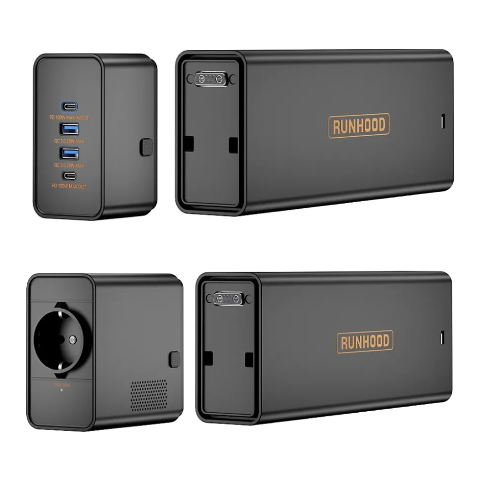 RUNHOOD Weekend Digital - Kit Nomade 648 Wh USB + AC 80 W
