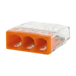 Sachet de 5 bornes 3 entrées série 221 - Wago