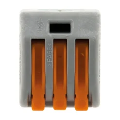 Sachet de 5 bornes 3 entrées série 222 - Wago