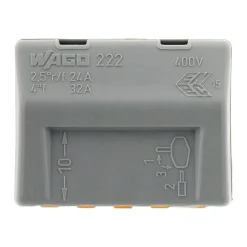 Sachet de 5 bornes 5 entrées série 222 - Wago
