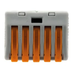 Sachet de 5 bornes 5 entrées série 222 - Wago