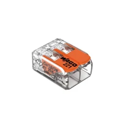 Sachet de 5 bornes 2 entrées S221 - Wago