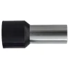 Sachet De 100 Embouts De Câblage Pour Fil Souple Section 25mm² - Noir - Collerette Isolante