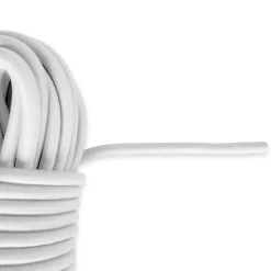 Sandow élastique Blanc 20 mètres - Qualité PRO TECPLAST 9SW - Tendeur pour bâche de diamètre 9 mm