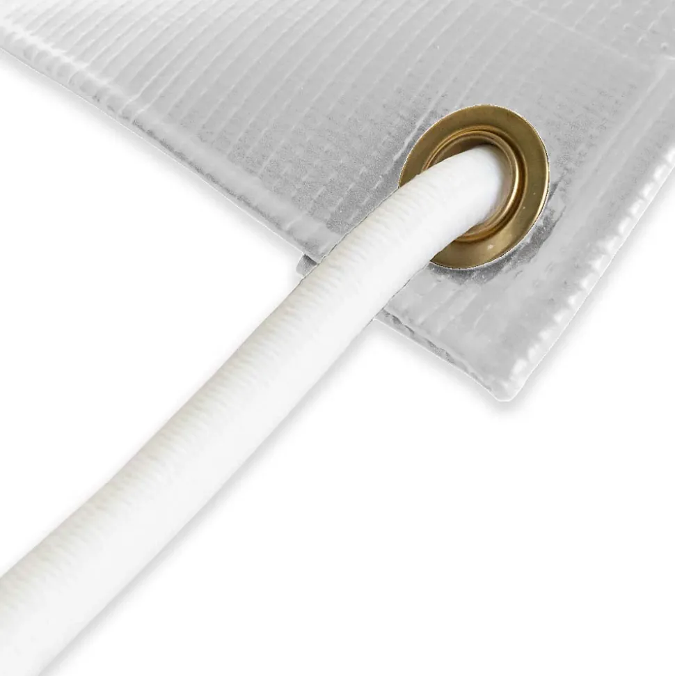 Sandow élastique Blanc 15 mètres - Qualité PRO TECPLAST 9SW - Tendeur pour bâche de diamètre 9 mm