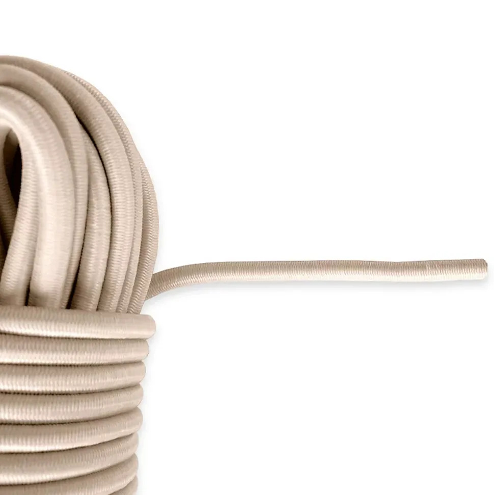 Sandow élastique Ivoire 90 mètres - Qualité PRO TECPLAST 9SW - Tendeur pour bâche de diamètre 9 mm