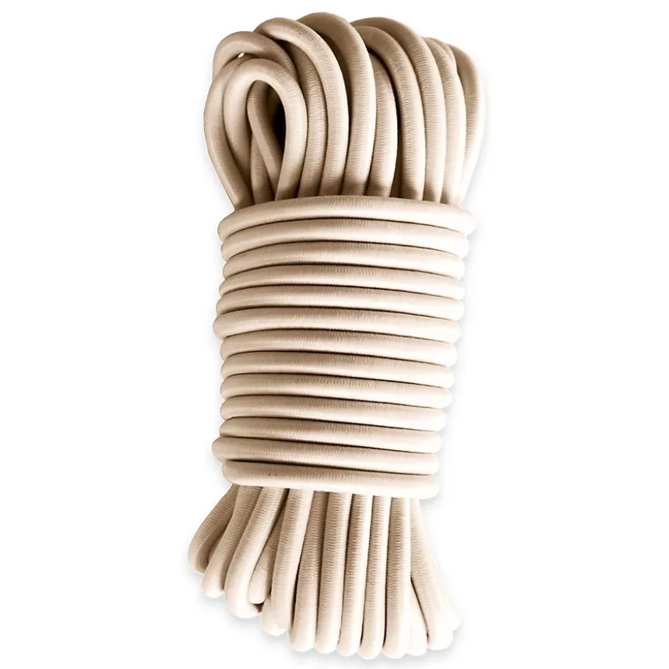 Sandow élastique Ivoire 20 mètres - Qualité PRO TECPLAST 9SW - Tendeur pour bâche de diamètre 9 mm