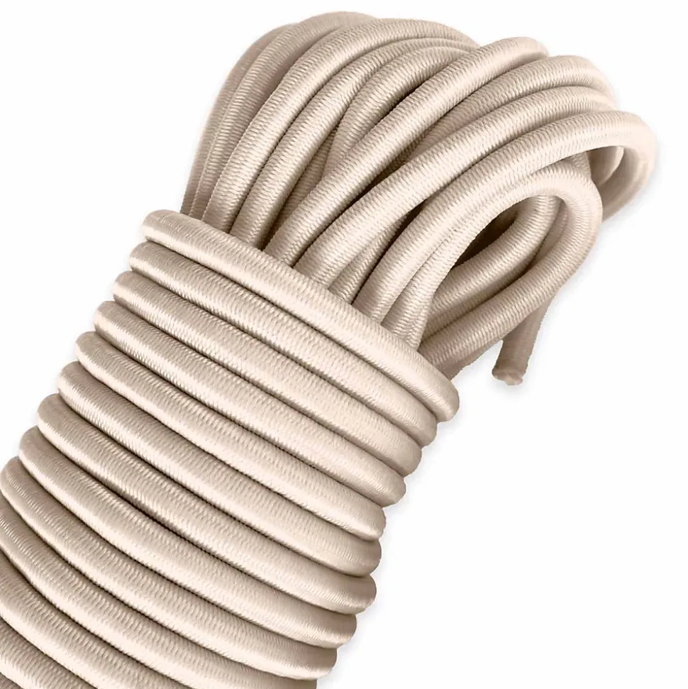 Sandow élastique Ivoire 30 mètres - Qualité PRO TECPLAST 9SW - Tendeur pour bâche de diamètre 9 mm