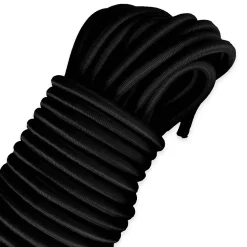 Sandow élastique Noir 40 mètres - Qualité PRO TECPLAST 9SW - Tendeur pour bâche de diamètre 9 mm