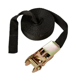 Sangle d'arrimage à cliquet noir 5 m x 25 mm