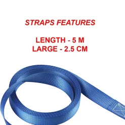 4 sangles à cliquet 5m x 25 mm Crochet S Master Lock