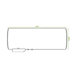 SAUTER Chauffe-eau électrique CANGAR horizontal mural 200L - ACI Hybride