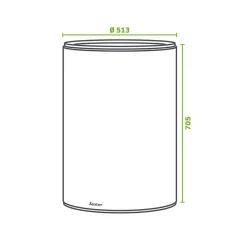 SAUTER Chauffe-eau électrique CANGAR vertical mural 75L - ACI Hybride