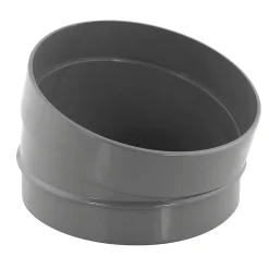 Secteur de coude PVC évacuation 15° mâle/femelle Ø100 Fitt