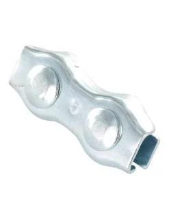 Serre-câble plat duplex Acier zingué Câble De 5 - 10 pièces