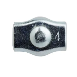 Serre-câbles plat 1 boule pour Ø. 4 mm vendu par 2