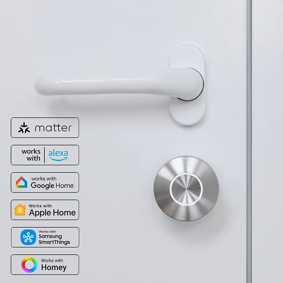 Serrure connectée Nuki Smart Lock Pro acier