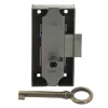 Serrure en applique axe 25 l. 40 mm x H. 50 mm x ep. 10 mm droite