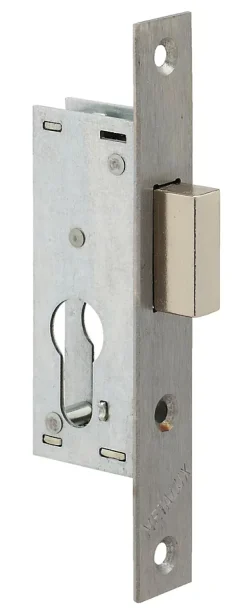 Serrure monopoint à larder profil étroit pêne dormant seul petit coffre Série 14 largeur 21mm - METALUX - F114210000