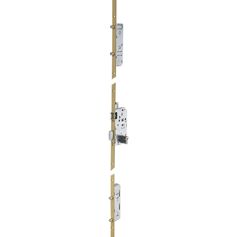 Serrure multipoints à larder 5 points 5900 SPN1 TRILOCK à entrebâilleur ecartement de pêne 100mm bout carré - VACHETTE - 15621000