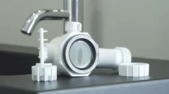 Siphon de lavabo Ondée Zen H.63.6 x ø32 mm