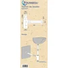 Siphon de lavabo réglable laiton 70mm Rousseau