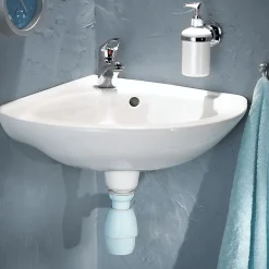 Siphon de lavabo universel blanc Wirquin