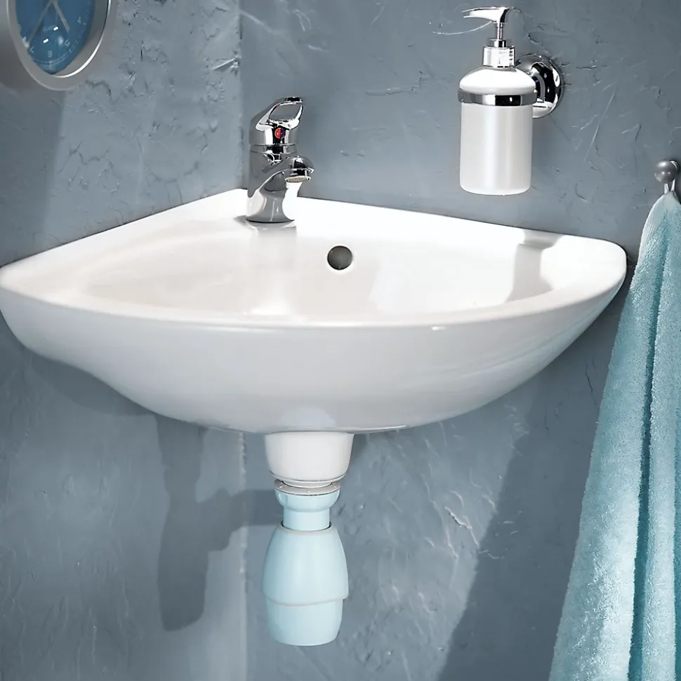 Siphon de lavabo universel blanc Wirquin