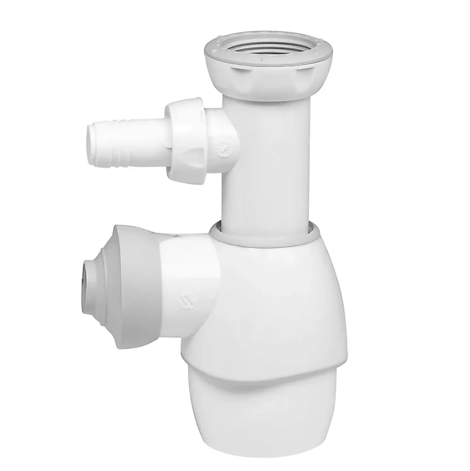 Siphon de lavabo universel blanc Wirquin