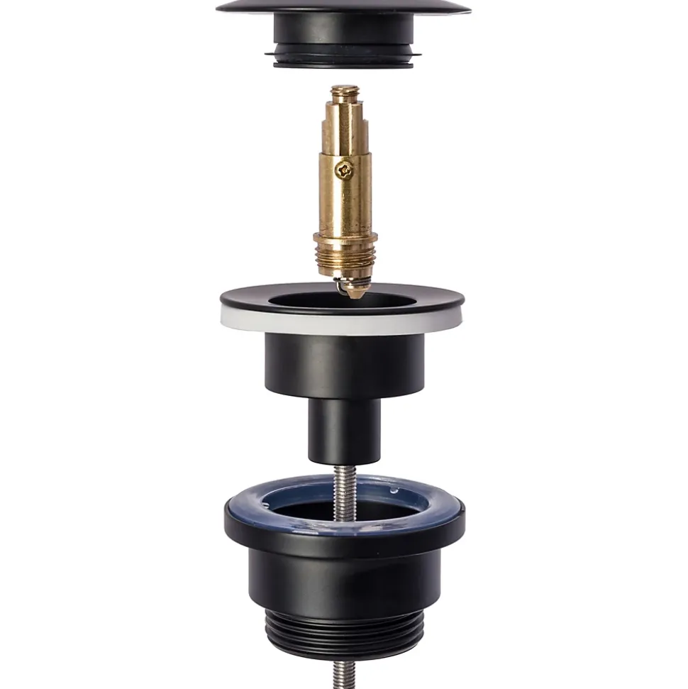 Siphon De Lavabo Universel Clic-Clac Rea Black