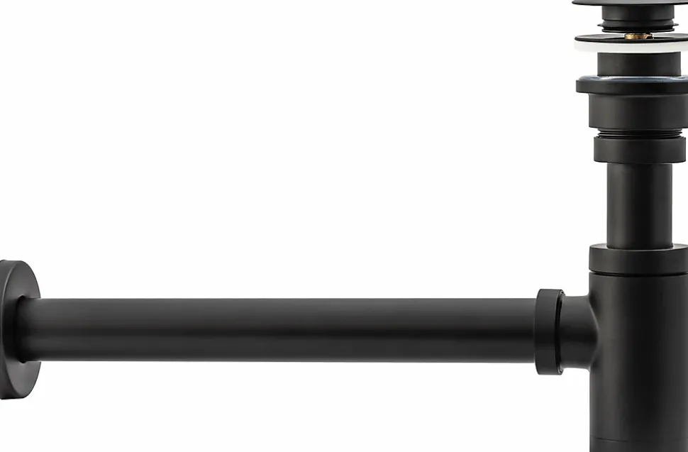 Siphon De Lavabo Universel Clic-Clac Rea Black