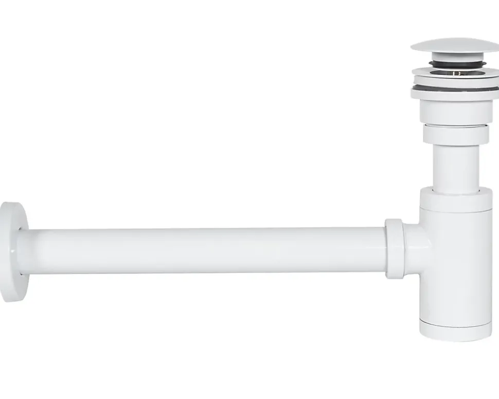 Siphon de lavabo universel REA Clic-Clac White