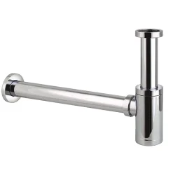 Siphon rond MIN avec finition chromée brillante en laiton Kibath
