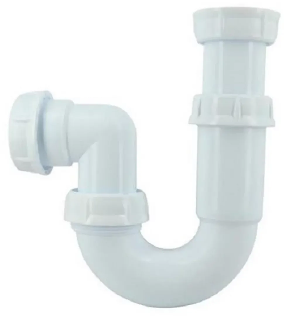 Siphon tube articulé pour évier - Diamètre 40 mm - Réglable et Orientable