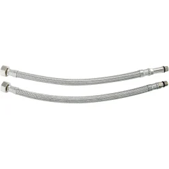 Somatherm For You - Lot 2 flexibles sanitaires 300 mm DN8 F 3/8 - M 10/100 dont 1 avec prolongateur