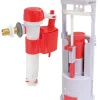Somatherm For You - Mécanisme complet à double poussoir à étrier NF avec robinet réversible