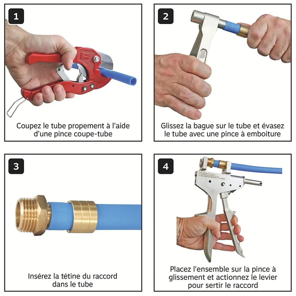 Somatherm For You - Raccord coudé égal à glissement pour tube PER diam 16- diam 16 par lot de 10